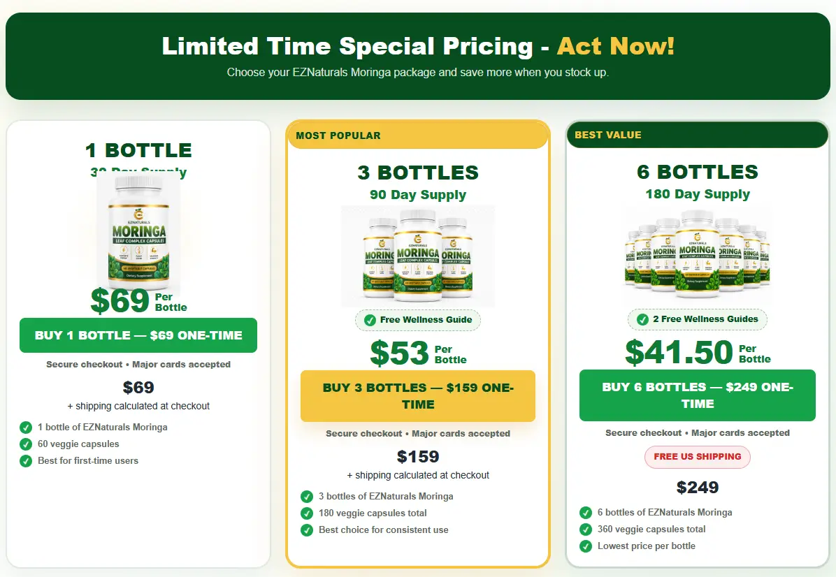 3 Days  EZNaturals Moringa Offer